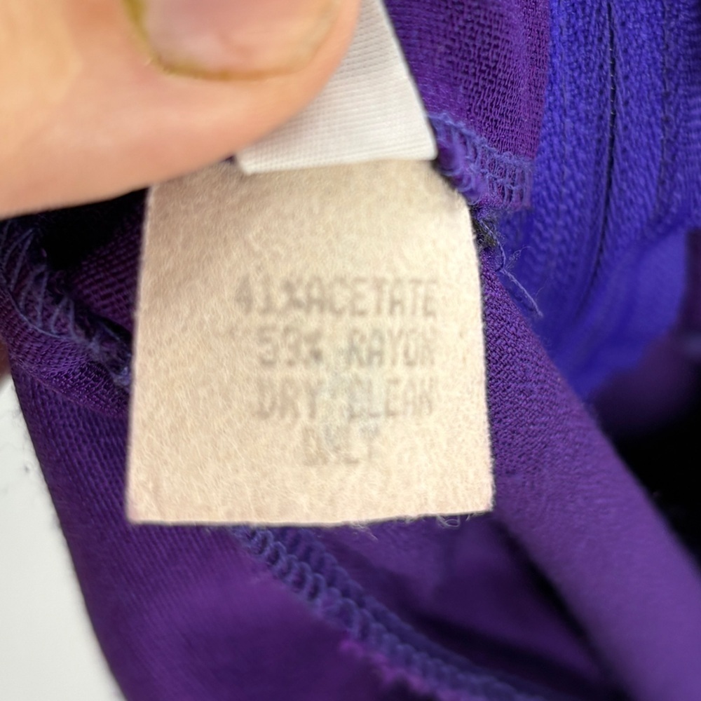 Elegant Purple Sleeveless Dress - Picture 8 of 8